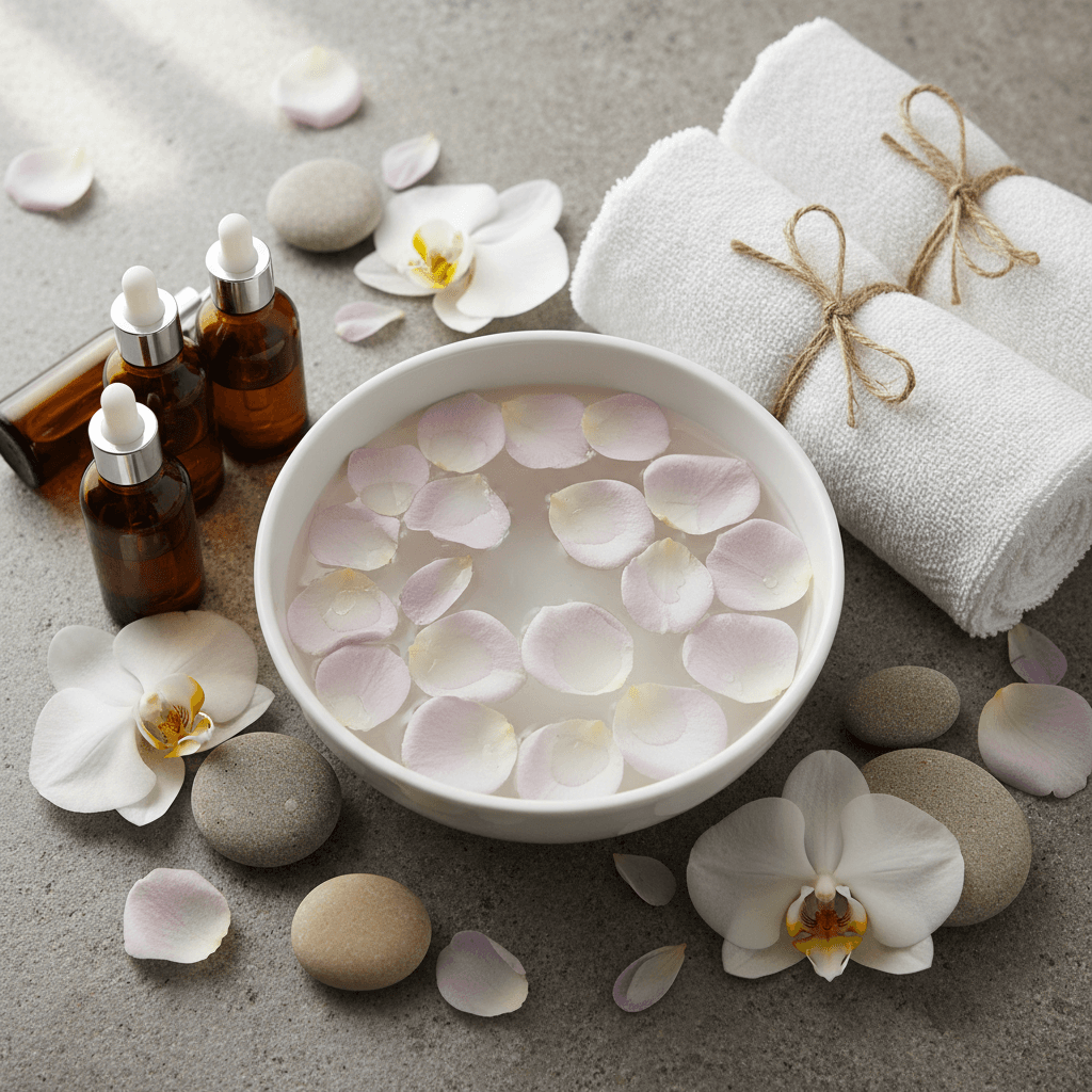 Calming self-care details that create a relaxing environment at Vuyk Wellness Center