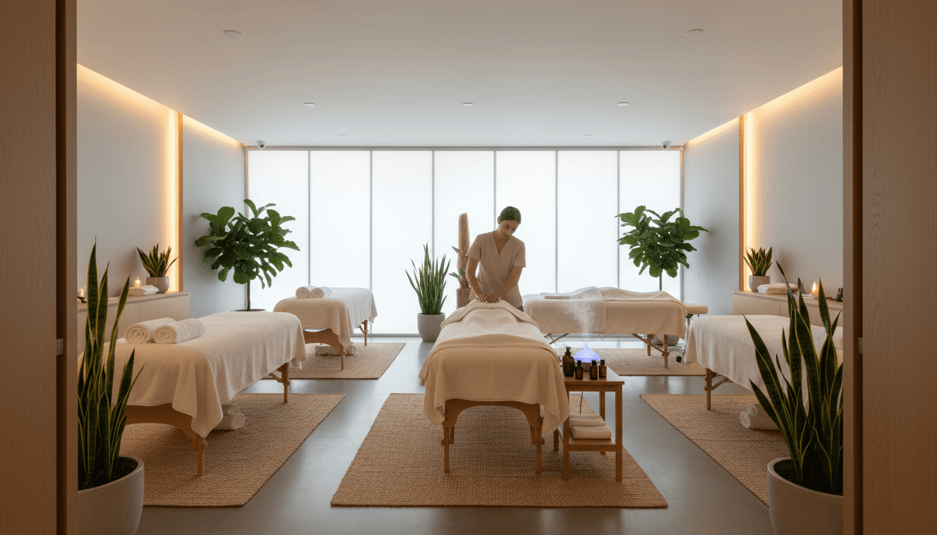 Bright, welcoming wellness center interior in Toronto